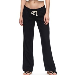 Roxy Black Linen Beach Pants